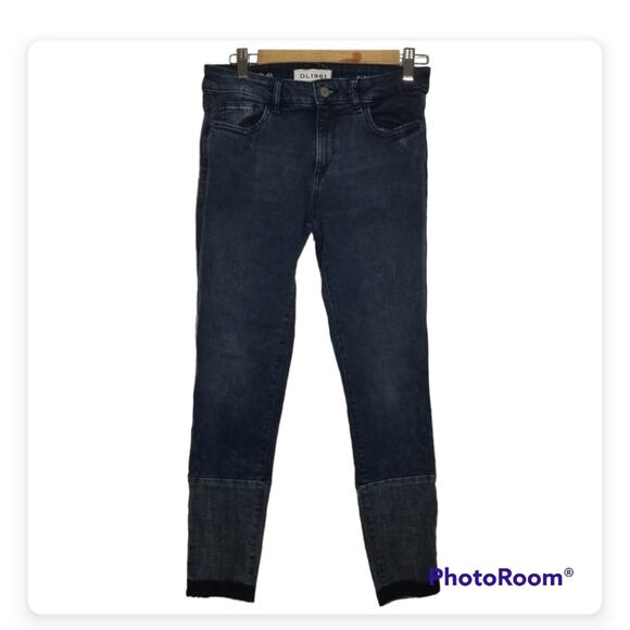 DL1961 Florence Instasculpt Cropped Skinny Mercy Denim Jeans - Picture 1 of 6